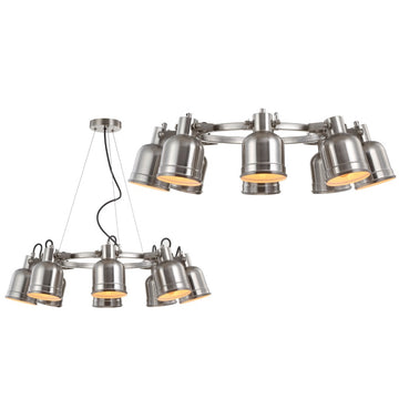 Liam 20" Metal LED Chandelier - JONATHAN Y
